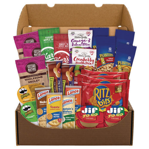 On The Go Snack Box, 27 Assorted Snacks/box