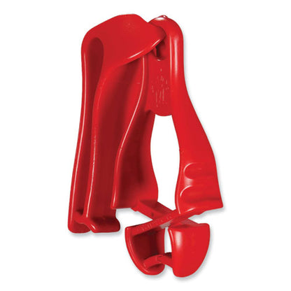 Squids 3405 Belt Clip Glove Clip Holder, 1 X 1 X 6, Acetal Copolymer, Red