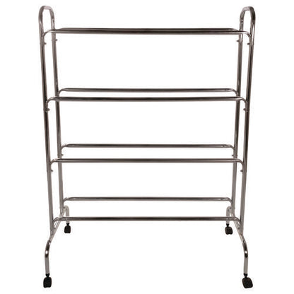 Powder-coated Ball Cart, Metal, 132 Lb Capacity, 17 X 41 X 53, Silver