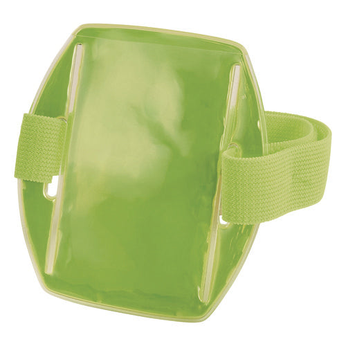 Squids 3386 Arm Band Id/badge Holder, Vertical, Lime, 3.75 X 4.25 Holder, 2.5 X 4 Insert