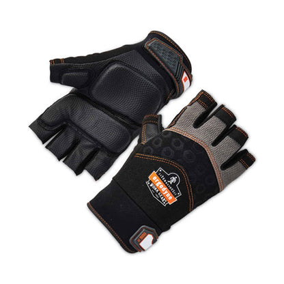 Proflex 900 Half-finger Impact Gloves, Black, Medium, Pair