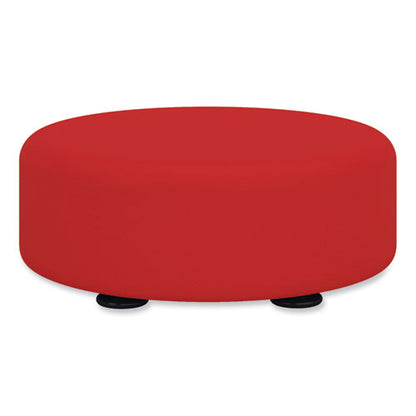 Learn 15" Round Vinyl Floor Seat, 15" X 15" X 5.75", Red