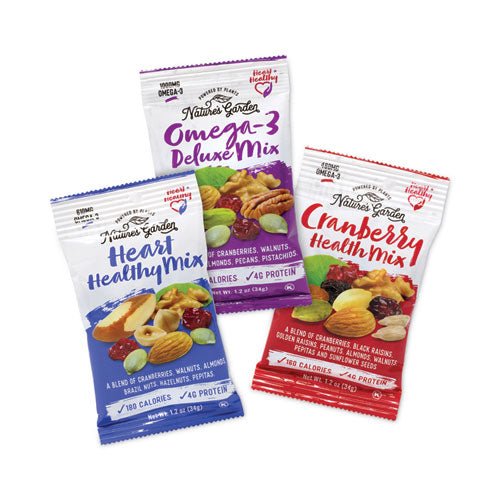 Healthy Trail Mix Snack Packs, 1.2 Oz Pouch, 50 Pouches/carton