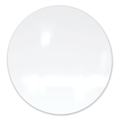 Coda Low Profile Circular Magnetic Glassboard, 24" X 24", White Surface