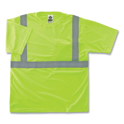 Glowear 8289 Class 2 Hi-vis T-shirt, Polyester, Lime, 3x-large