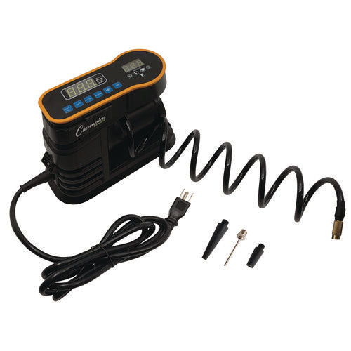 Champion Sports Digital Electronic Inflator, 0.78 Cu Ft/min, 30 Psi, 70" Cord