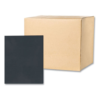 Pocket Folder, 0.5" Capacity, 11 X 8.5, Black, 25/box, 10 Boxes/carton