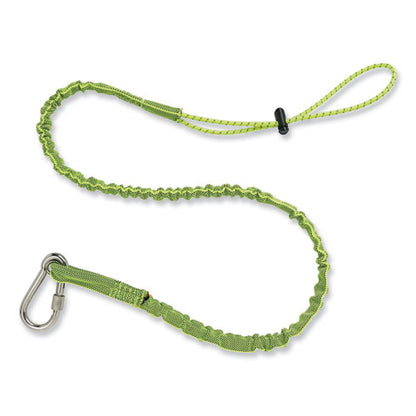 Squids 3101 Lanyard With Stainless Steel Carabiner + Cinch-loop, 15 Lb Max Working Capacity, 42" To 54" Long, Lime