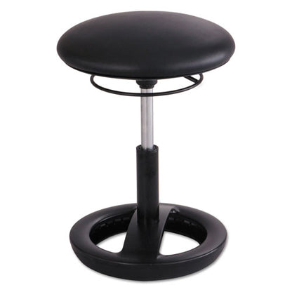 Twixt Desk Height Ergonomic Stool, Supports Up To 250 Lb, 22.5" Seat Height, Black Seat, Black Base