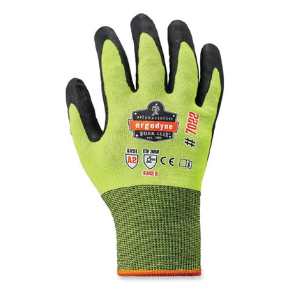 Proflex 7022-case Ansi A2 Coated Cr Gloves Dsx, Lime, Small, 144 Pairs/carton