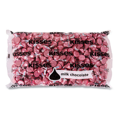 Kisses, Milk Chocolate, Pink Wrappers, 66.7 Oz Bag