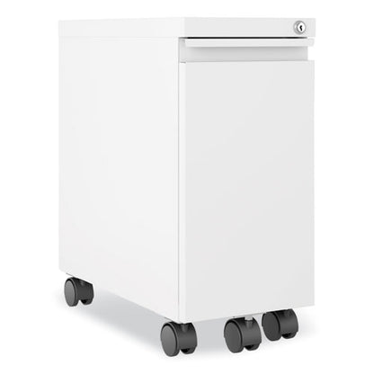 Zip Mobile Pedestal File, 1-drawer, File, Legal/letter, White, 10 X 19.88 X 21.75