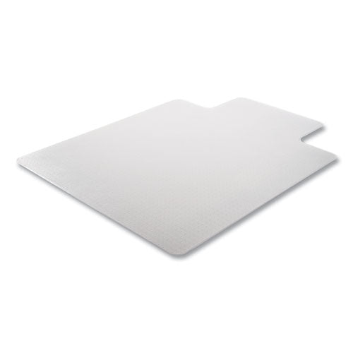 Duramat Moderate Use Chair Mat For Low Pile Carpeting, Lipped, 45 X 53, Clear, 25/pallet