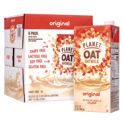 Original Oat Milk Cartons, 32 Oz Carton, 6/carton