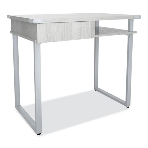 Mirella Soho Desk With Drawer, 36.25" X 22.25" X 30", Gray