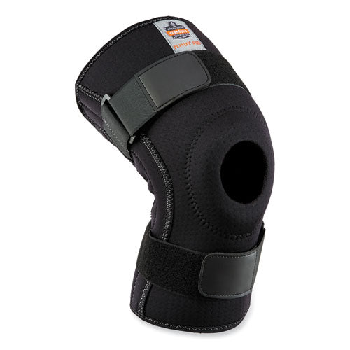 Proflex 620 Open Patella Spiral Stays Knee Sleeve, Medium, Black