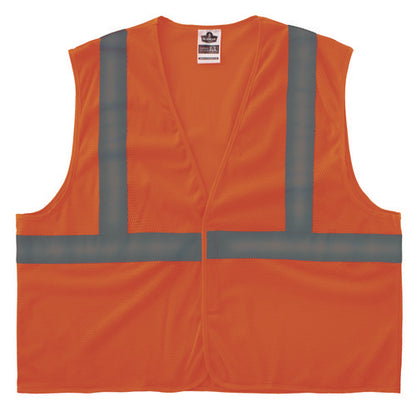 Glowear 8205hl-eco Class 2 Recycled Hi-vis Vest, Mesh, Polyester, Small/medium, Orange