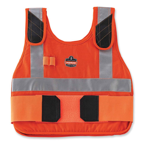 Chill-its 6225 Premium Fr Phase Change Cooling Vest, Modacrylic Cotton, Large/x-large, Orange