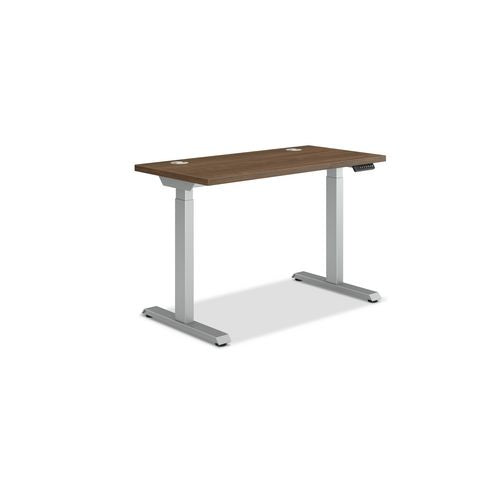 Coordinate Height Adjustable Desk Bundle 2-stage, 46" X 22" X 27.75" To 47", Pinnacle\silver