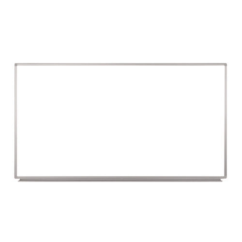 Wall-mounted Magnetic Whiteboard, 72" X 40", White Surface, Silver Aluminum Frame