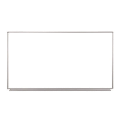 Wall-mounted Magnetic Whiteboard, 72" X 40", White Surface, Silver Aluminum Frame