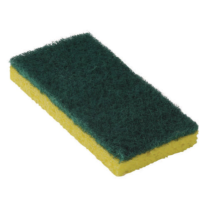 Resort Cut Scrub Sponge, Medium Duty, 6.25 X 3.18, Green/yellow, 40/carton