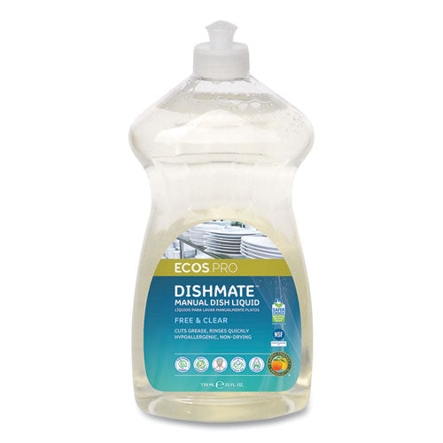 Dishmate Manual Dish Liquid, 25 Oz Bottle