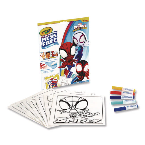 Spidey And His Amazing Friends Color Wonder Kit, (18) Action-packed Coloring Pages; (5) Spider-man Collection Markers