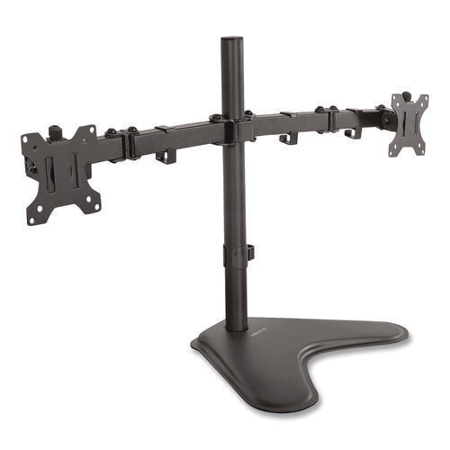 Dual Monitor Desk Stand, For 19" To 32" Monitors, 36.4" X 11" X 18.3", Black, Supports 17.6 Lb