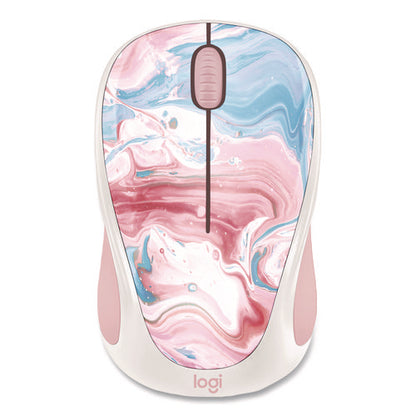 Design Collection Limited Edition Wireless Mouse, 2.4 Ghz, 33 Ft, Left/right Hand Use, Cotton Candy