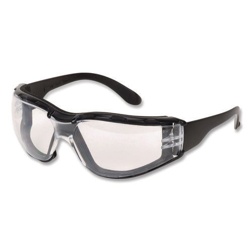 Zenon Z12 Polycarbonate Safety Glasses, Black Nylon Frame, Clear Polycarbonate Lens