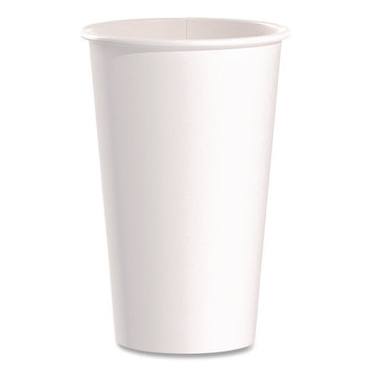 Paper Hot Cups, 16 Oz, White, 50/pack