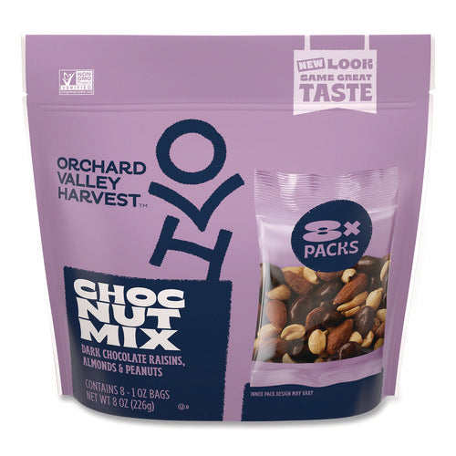 Chocolate Raisin Nut Mix, 1 Oz Bag, 8/pack