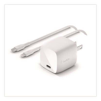 Boost Charge Usb-c Pd 3.0 Pps Wall Charger + Usb-c To Usb-c Cable, White