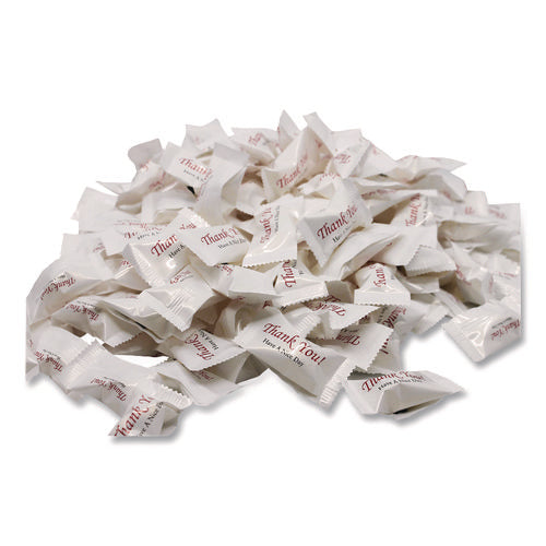 Thank You Have A Nice Day Mints, Peppermint, Individually Wrapped, 1,000/carton