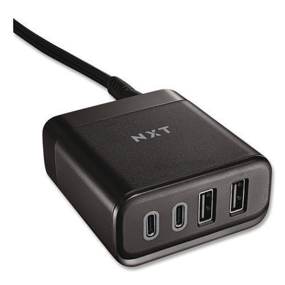 4-port Usb Charger, Black