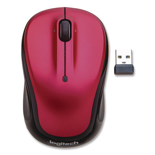 M325s Wireless Mouse, 2.4 Ghz Frequency, 32.8 Ft Wireless Range, Left/right Hand Use, Brilliant Rose