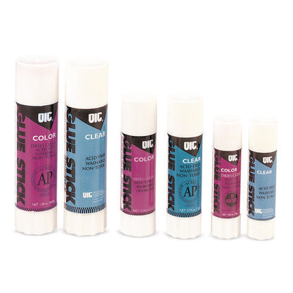 Glue Stick,1.3 Oz, Applies Purple, Dries Clear