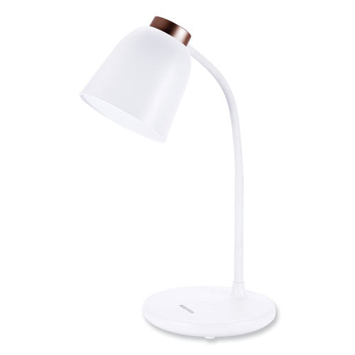 Wireless Charging Led Desk Lamp, 15.47" High, White