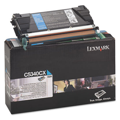 C5340cx Return Program Extra High-yield Toner, 7,000 Page-yield, Cyan