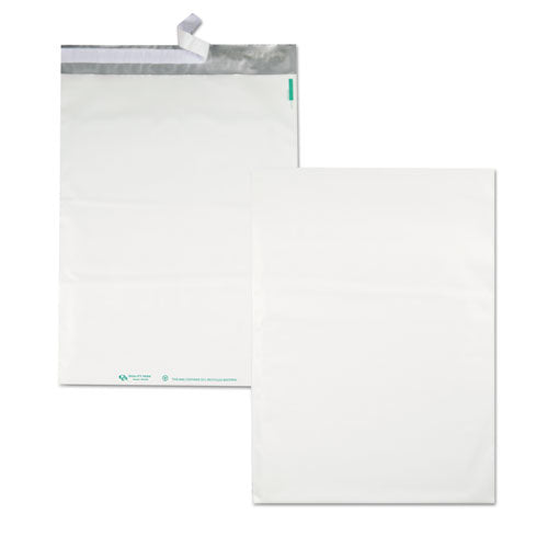 Redi-strip Poly Mailer, #6, Square Flap, Redi-strip Adhesive Closure, 14 X 19, White, 100/pack