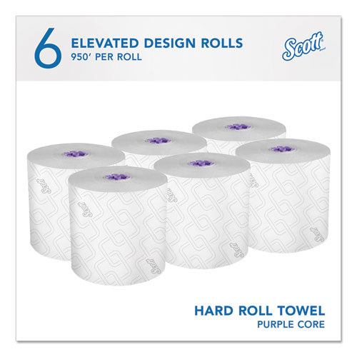 Essential High Capacity Hard Roll Towel, 1-ply, 8" X 950 Ft, White, 6 Rolls/carton