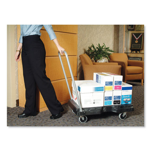 Utility-duty Home/office Cart, 250 Lb Capacity, 20.5 X 32.5, Platform, Black