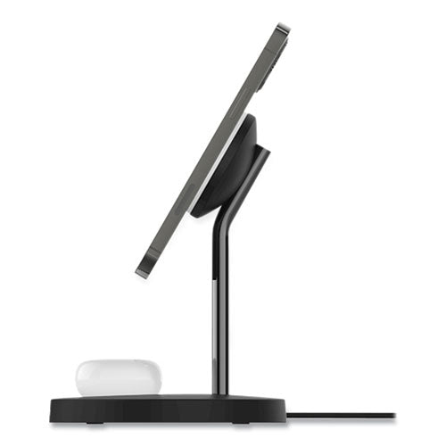 Boost Charge Pro 2-in-1 Wireless Charger Stand, 15 W, Black