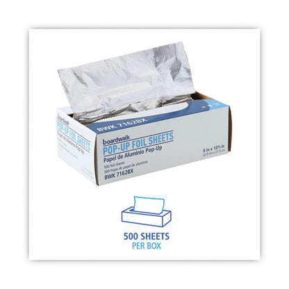 Standard Aluminum Foil Pop-up Sheets, 9 X 10.75, 500/box