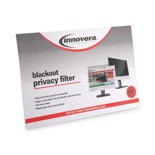 Blackout Privacy Filter For 24" Widescreen Flat Panel Monitor, 16:10 Aspect Ratio