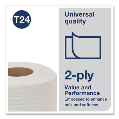 Universal Bath Tissue, Septic Safe, 2-ply, White, 500 Sheets/roll, 96 Rolls/carton