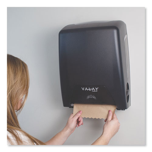 Valay Proprietary Roll Towel Dispenser, 11.75 X 8.5 X 14, Black