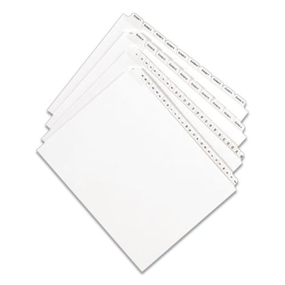 Preprinted Legal Exhibit Side Tab Index Dividers, Allstate Style, 10-tab, I To X, 11 X 8.5, White, 1 Set