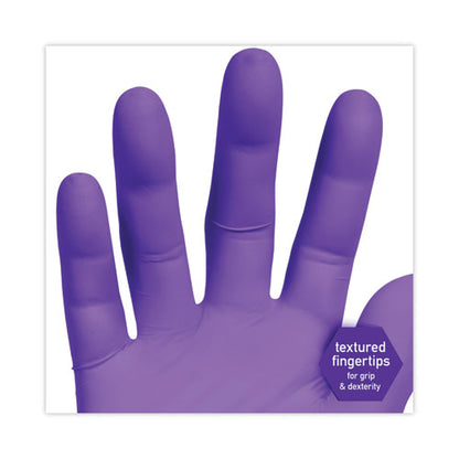 Purple Nitrile Exam Gloves, 242 Mm Length, X-large, Purple, 90/box